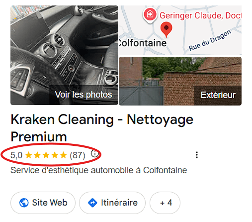 Avis clients Kraken Cleaning utilisés comme preuve terrain